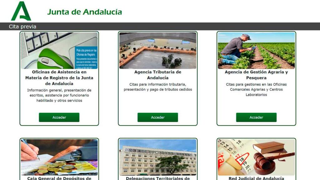 Cita previa Junta de Andalucía AlminutoNoticias