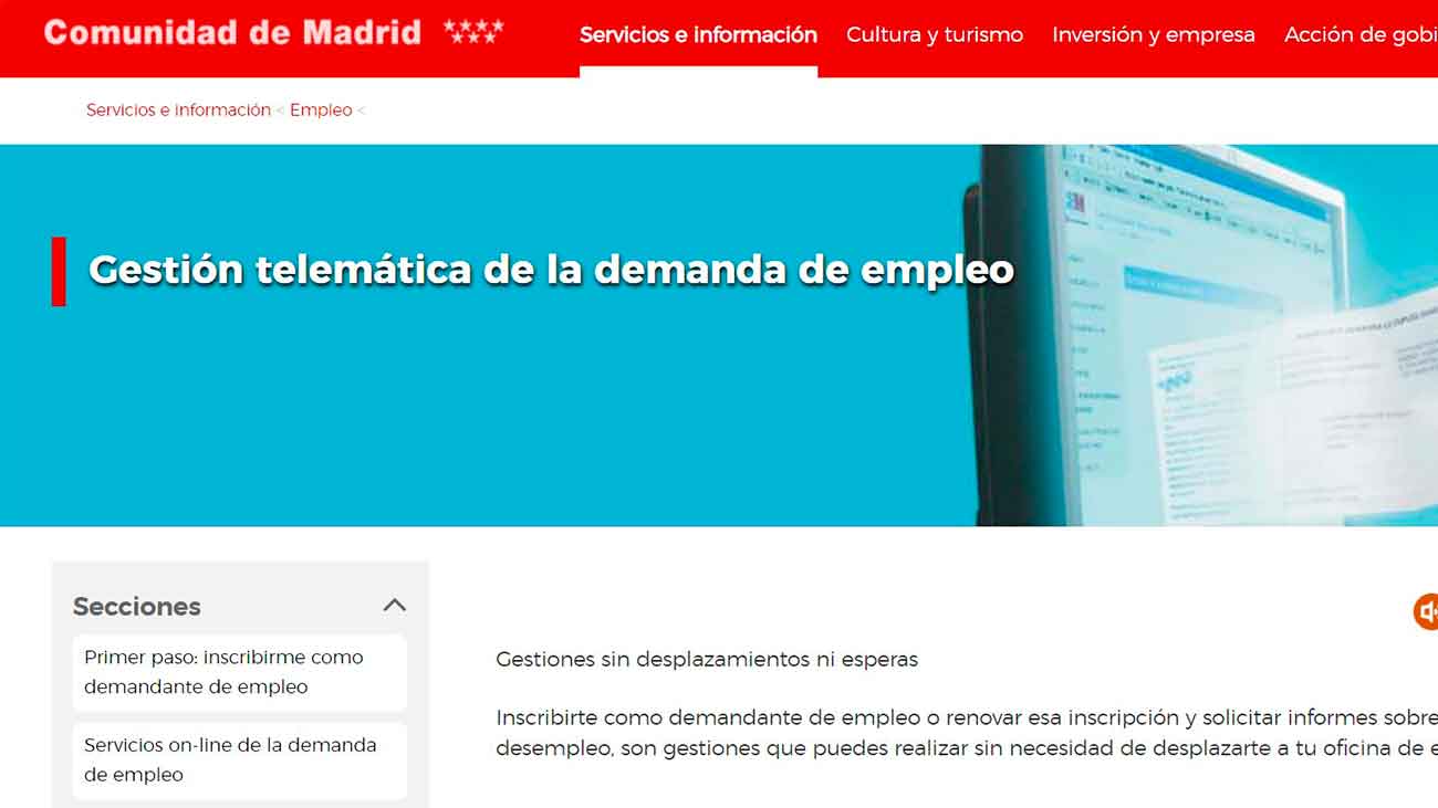 Demanda de Empleo Madrid