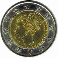 Moneda de Mónaco año 2007