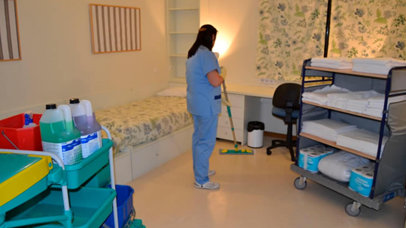 trabajar limpieza hospitales