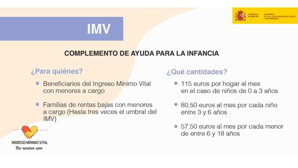 Gu a del complemento a la infancia del imv 2023 alminutonoticias