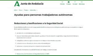 ayuda autónomos Junta Andalucía
