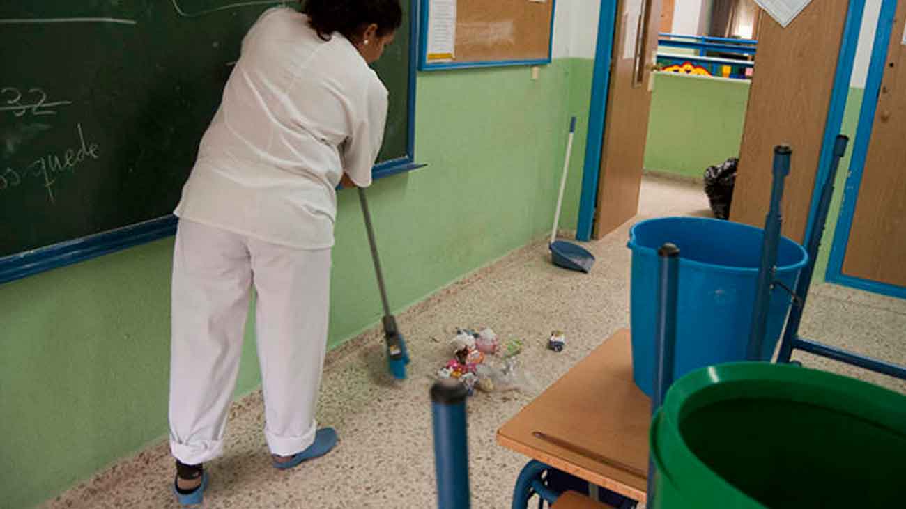trabajar limpieza colegios