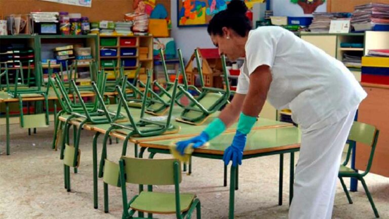 empleo en limpieza colegios
