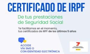 certificado de IRPF de prestaciones